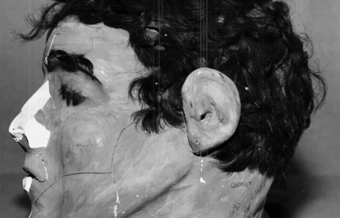 The dummy head made by Frank Morris and placed in his bed on the escape night