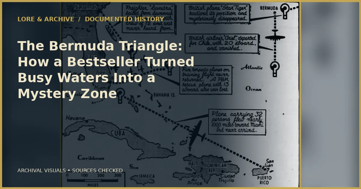 Archival cover for “The Bermuda Triangle: How a Bestseller Turned Busy Waters Into a Mystery Zone”