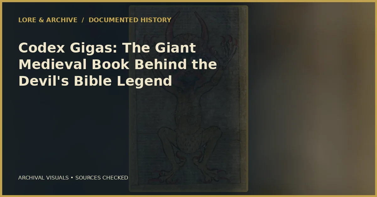 Archival cover for “Codex Gigas: The Giant Medieval Book Behind the Devil's Bible Legend”