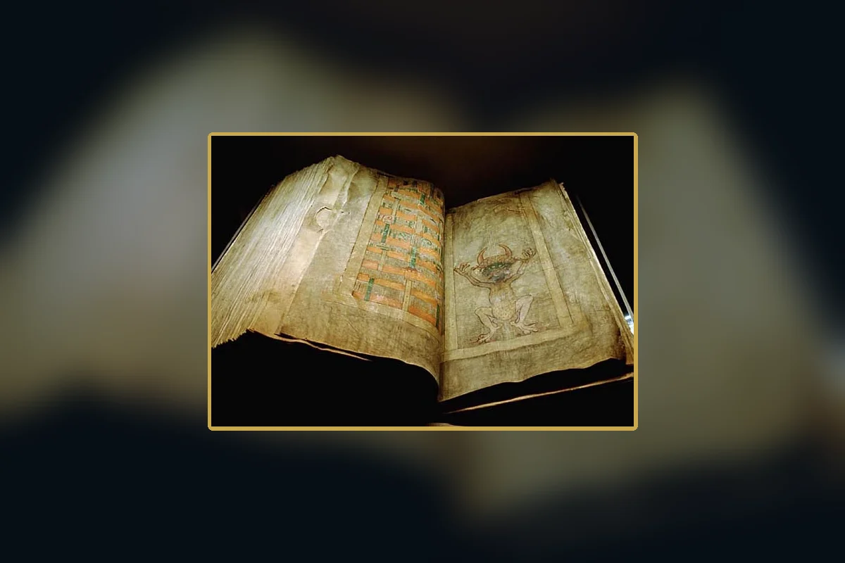 Codex Gigas opened to show the scale of the manuscript