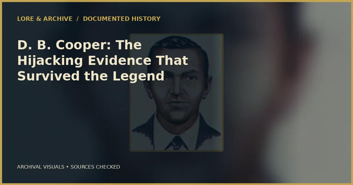 Archival cover for “D. B. Cooper: The Hijacking Evidence That Survived the Legend”