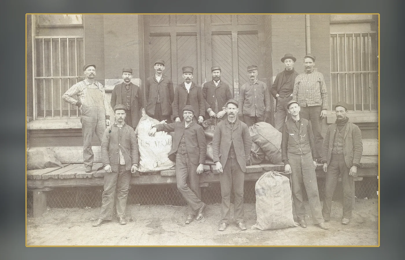 Railway Mail Service clerks in Kansas City, illustrating the skilled postal network that resolved difficult routing