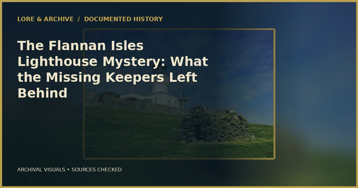 Archival cover for “The Flannan Isles Lighthouse Mystery: What the Missing Keepers Left Behind”