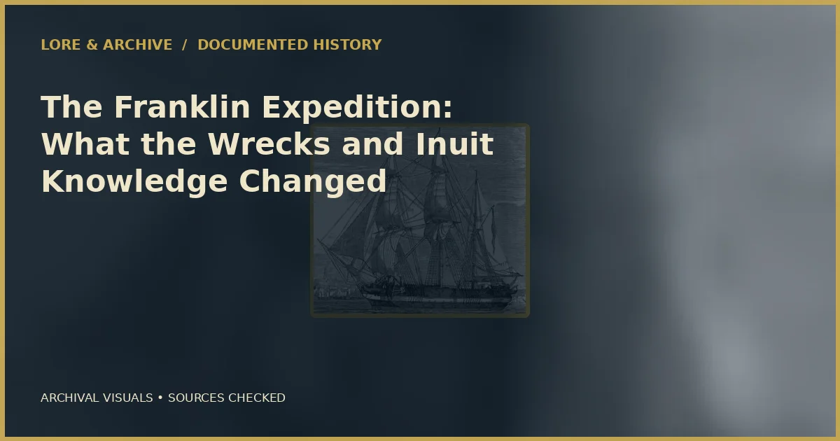 Archival cover for “The Franklin Expedition: What the Wrecks and Inuit Knowledge Changed”