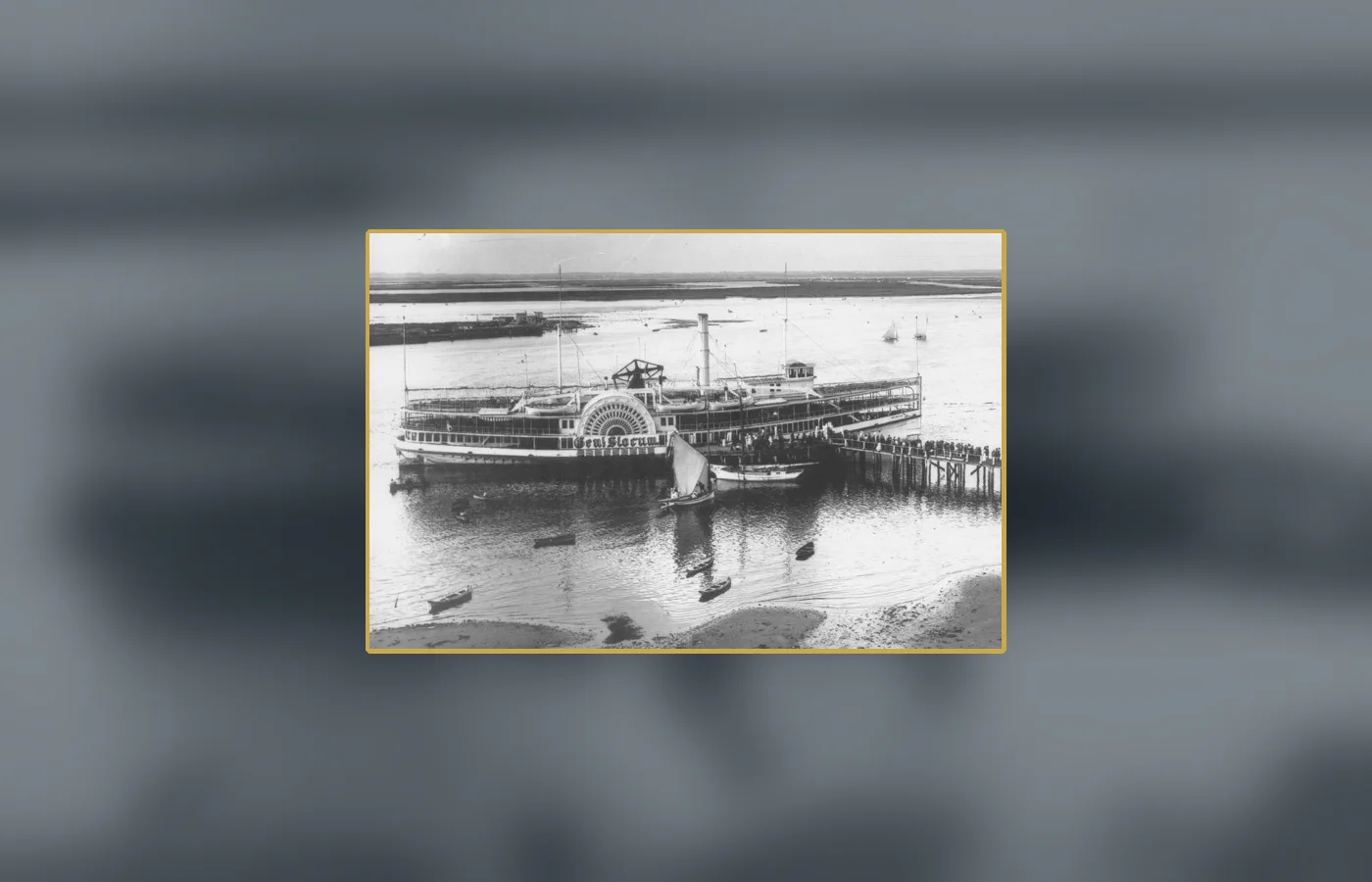 The sidewheel steamboat General Slocum before the disaster