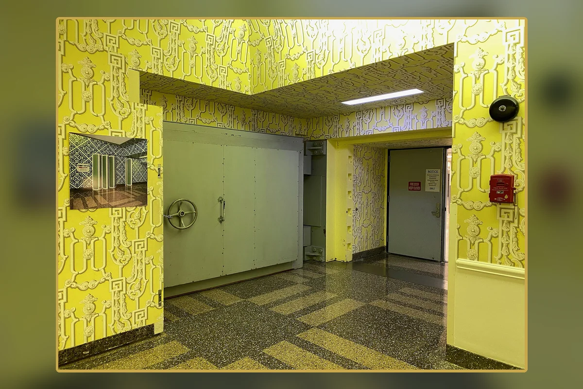 The concealed bunker entrance beneath the Greenbrier