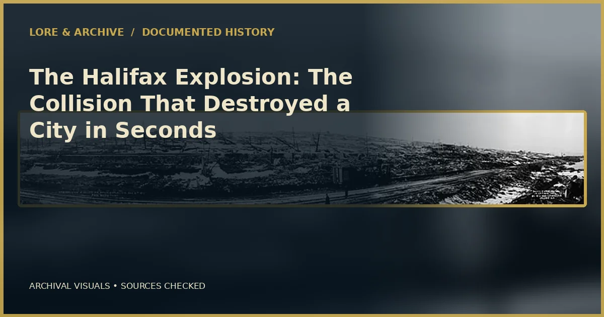 Archival cover for “The Halifax Explosion: The Collision That Destroyed a City in Seconds”