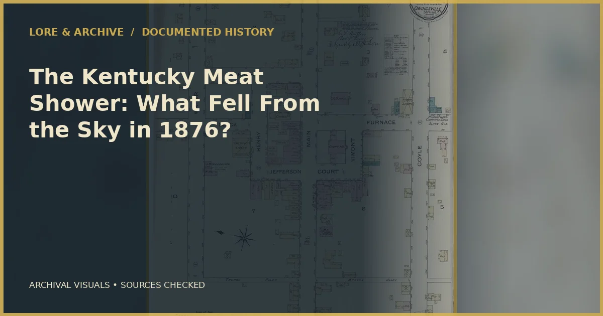 Archival cover for “The Kentucky Meat Shower: What Fell From the Sky in 1876?”