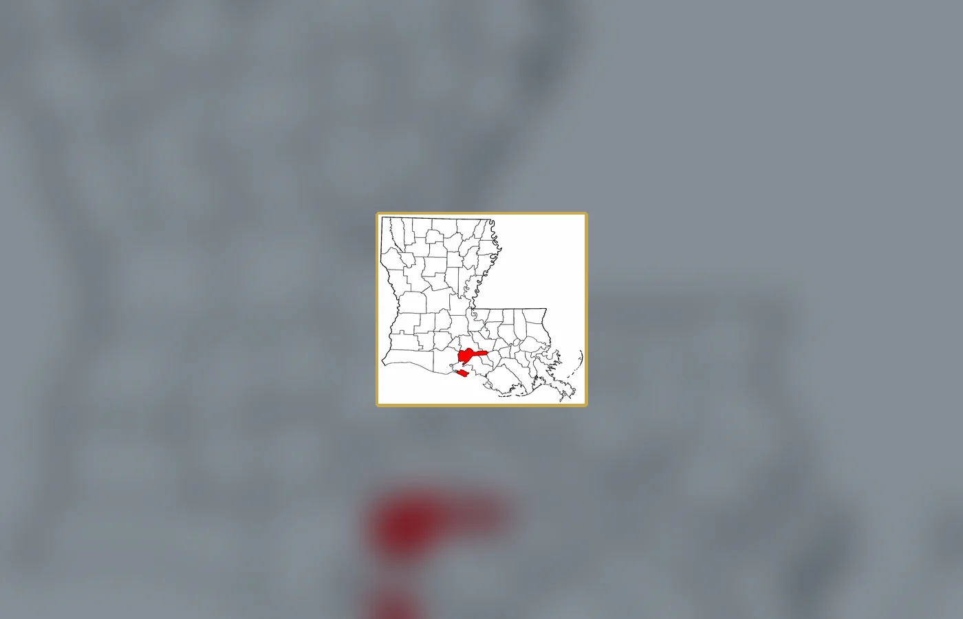 A map locating Iberia Parish, Louisiana