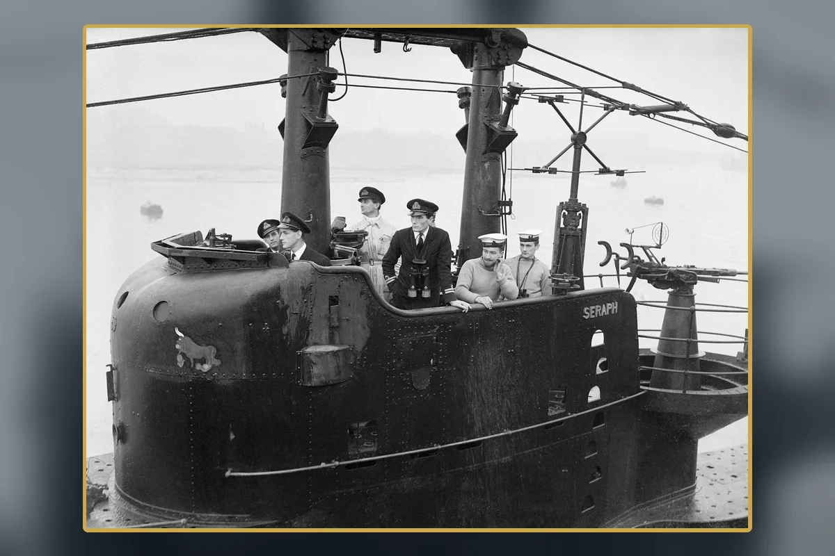 Royal Navy personnel aboard HMS Seraph during wartime service