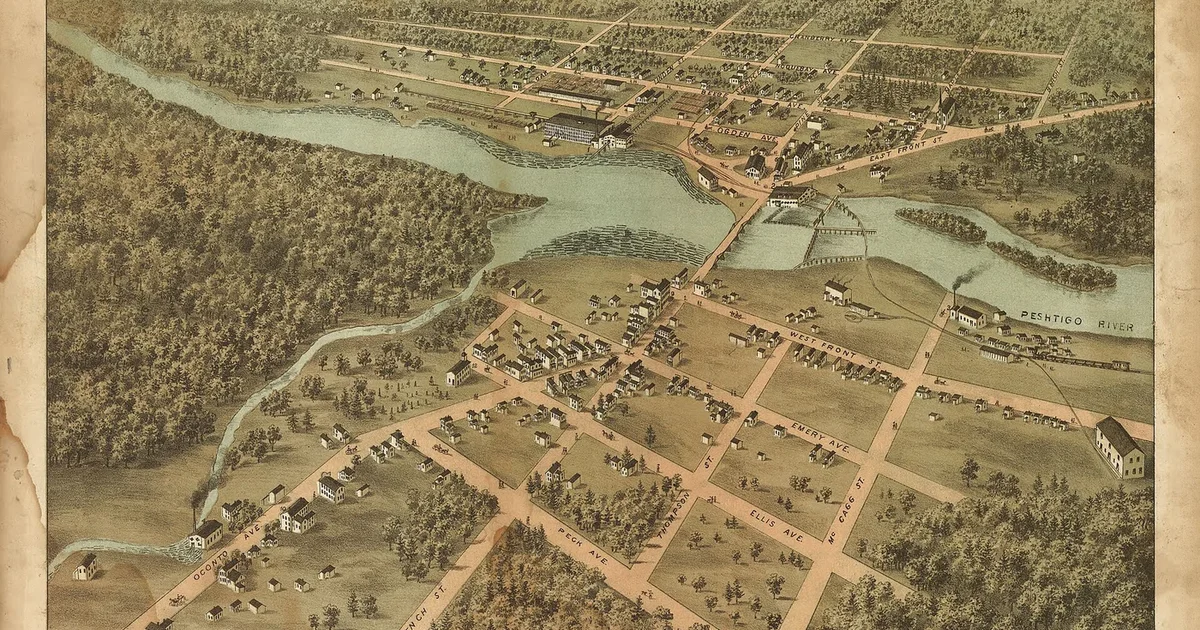 Archival featured image for The Peshtigo Fire: America's Deadliest Wildfire Happened the Same Night as Chicago's