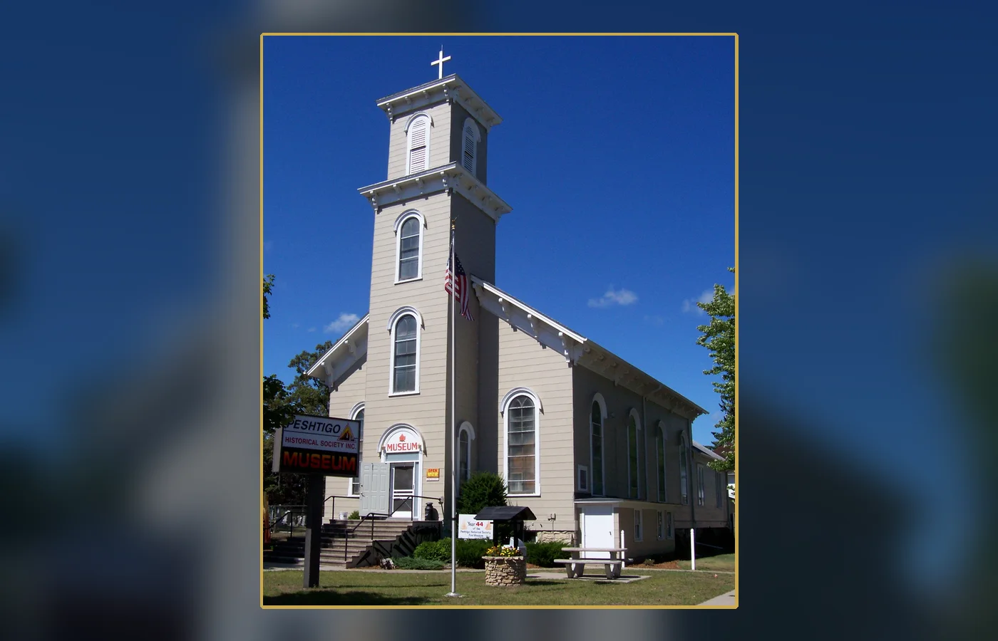 The Peshtigo Fire Museum, which preserves local records and artifacts