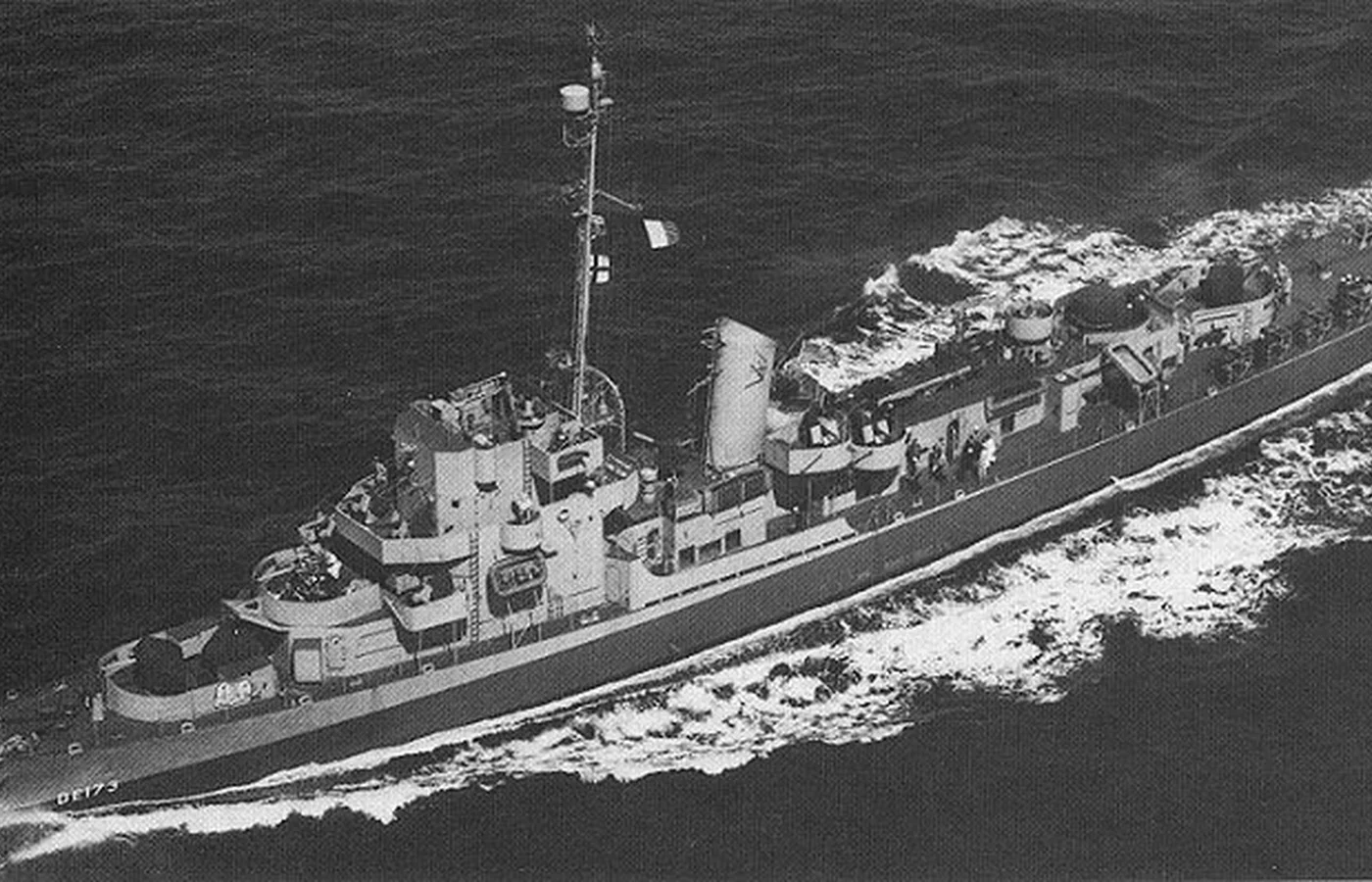 USS Eldridge underway in 1944, the ship later attached to the Philadelphia Experiment legend