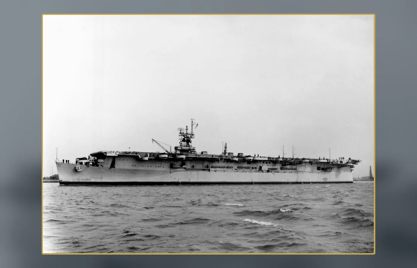 Philadelphia Naval Shipyard in April 1943, the setting named in the later legend