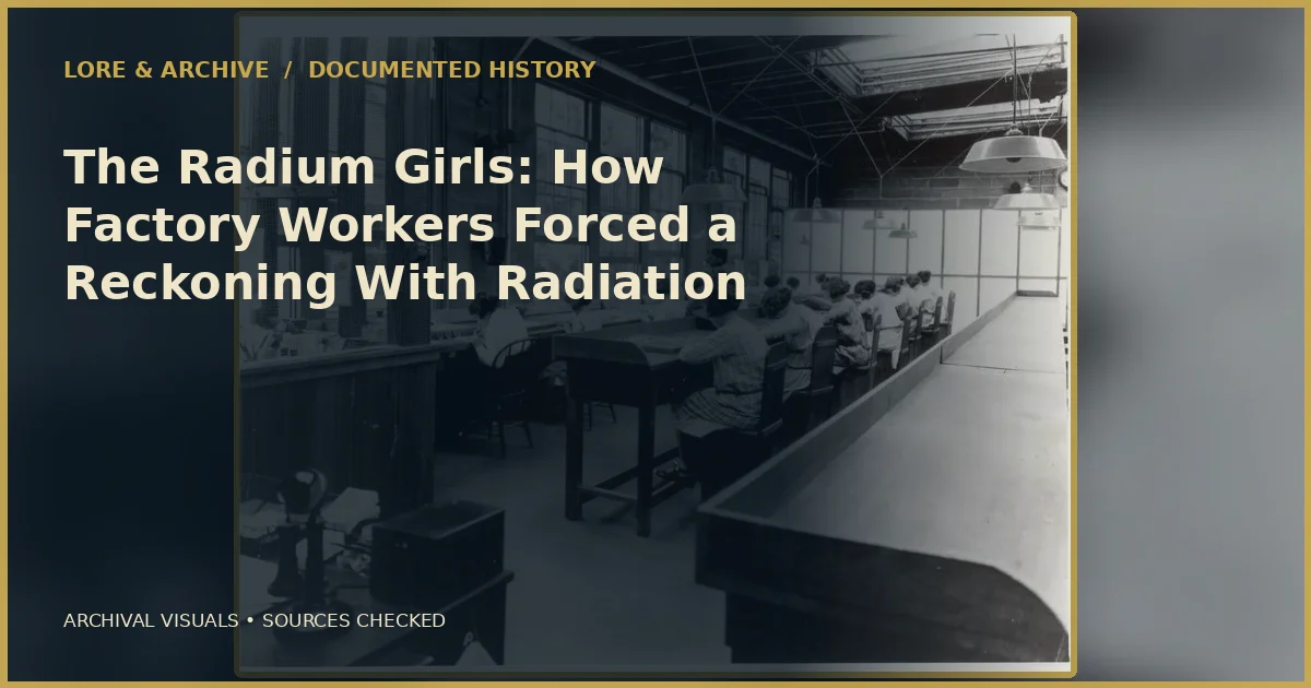 Archival cover for “The Radium Girls: How Factory Workers Forced a Reckoning With Radiation”