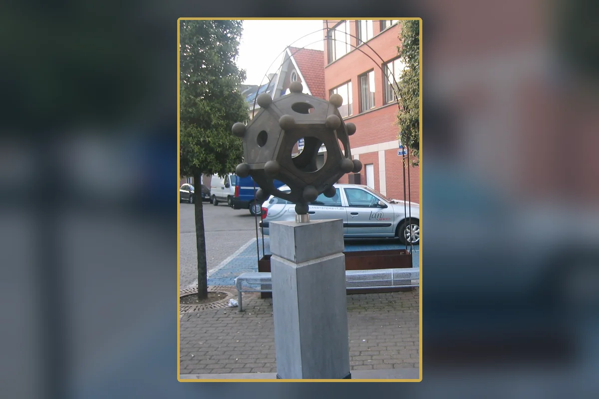 A Roman dodecahedron displayed in Tongeren