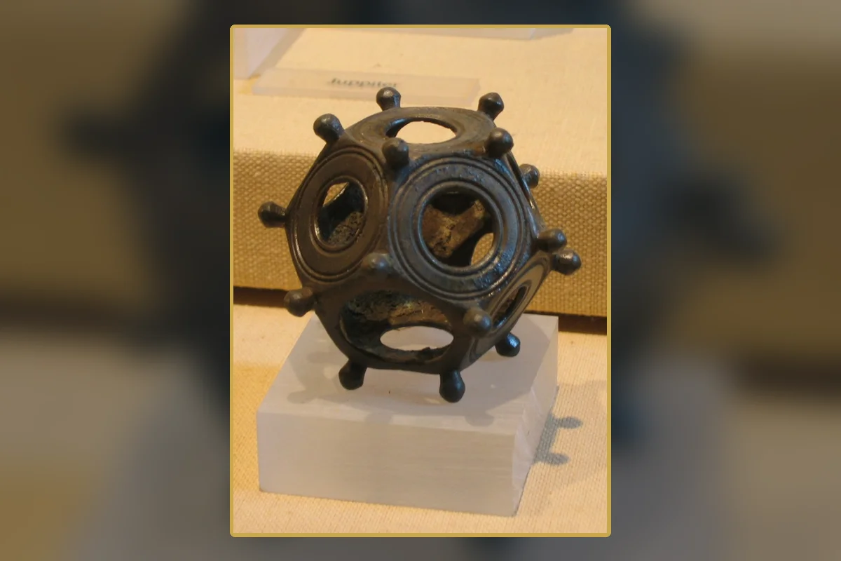 A hollow copper-alloy Roman dodecahedron