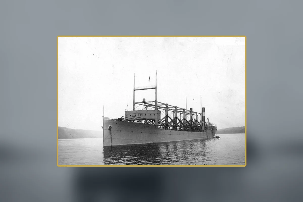 USS Cyclops photographed on the Hudson River in 1911