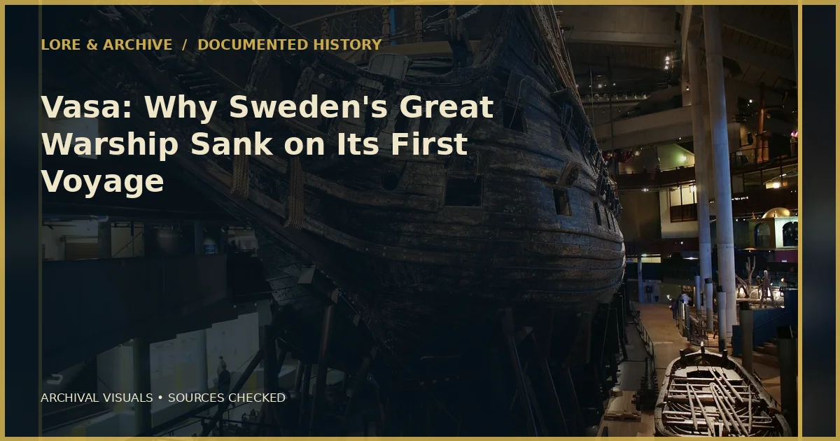 Archival cover for “Vasa: Why Sweden's Great Warship Sank on Its First Voyage”