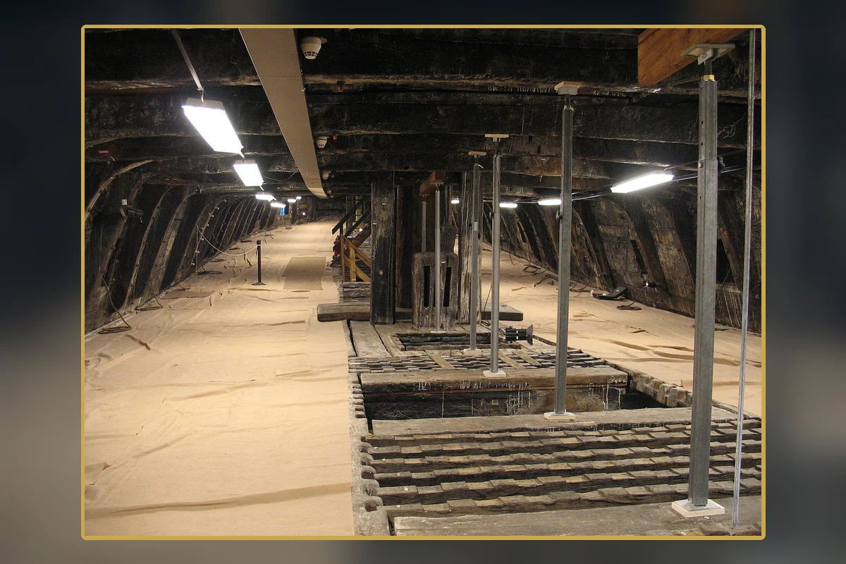 The lower gun deck, where open gunports admitted water